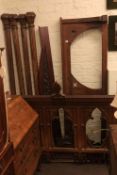 Collection of overmantel and other mirrors, organ pipes, ecclesiastical fittings,