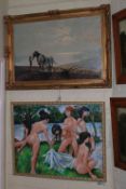 Two paintings,