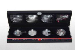 London 2012 Olympics four coin silver proof set