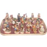 Seventeen Hummel figures