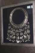 Replica of a silver necklace of Miao Race in glazed frame