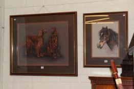 Susan Mead, Red Setters and Horse Study,