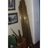 Quantity of brass reeded,