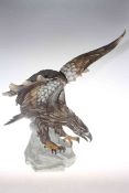 Capodimonte model of an eagle with outstretched wings no.
