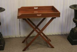 Mahogany butlers tray and stand