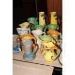 Collection of Burleigh Ware and other jugs