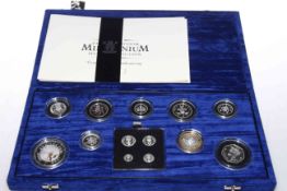 United Kingdom Millennium silver collection No.