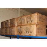 Ten boxes of oil lamp chimneys