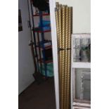 Quantity of brass twist tubing for oil columns