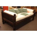 Lombok Keraton carved Indonesian teak day bed