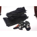 Two pairs of large Scott Motorcycle Leathers,