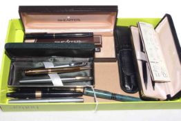 Sheaffer pencil and pen sets, Parker, Waterman,