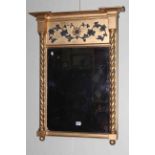 Victorian gilt framed pier mirror,