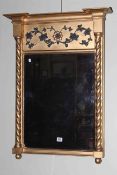 Victorian gilt framed pier mirror,