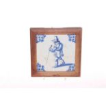 Delft blue and white tile,