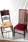 Two Arts & Crafts occasional chairs,