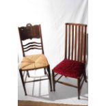 Two Arts & Crafts occasional chairs,