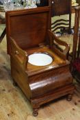 Victorian mahogany stool commode
