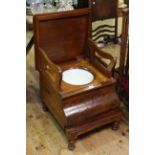 Victorian mahogany stool commode