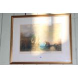 Thomas Hamilton Crawford, signed mezzotint,