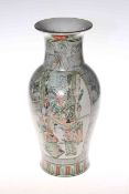 Large Chinese verte vase,