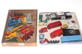 Collection of model vehicles including Lesney, Matchbox,