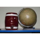 Brown & Panks Cream Sherry pottery barrel and Philips Challenge globe