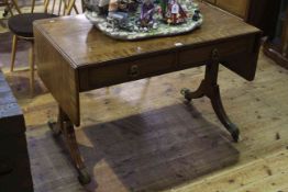 19th Century mahogany two drawer sofa table