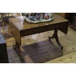 19th Century mahogany two drawer sofa table