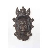 Tibetan God plaque,