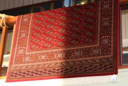 Bokhara rug with a red ground 1.90 by 1.