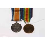 WWI medals with ribbons, Deal 4075, Pte W.