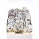 Large quantity of crested china
