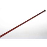 Metal topped malacca sword stick
