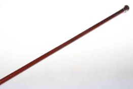 Metal topped malacca sword stick