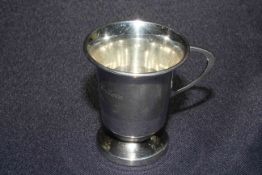 Silver Christening mug,