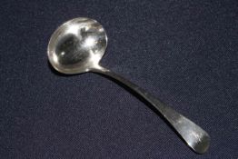 Georgian silver ladle, Peter William Bateman,