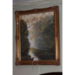 Peter McKay, River Brathay, oil on canvas, signed lower right, 49cm by 39cm,