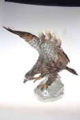 Capodimonte model of an eagle with outstretched wings, no.