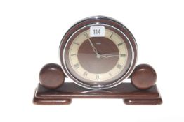 Metamec Art Deco mantel clock,