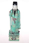 Chinese enamel painted figure,