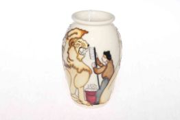 Moorcroft 'Grooming Lions' vase, ATTWASH393/5,