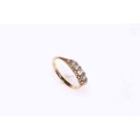 18 carat gold old cut diamond ring