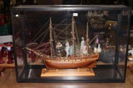 Cased model of the ship - HMS Grimsby 1795,