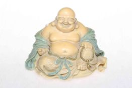 Chinese figure of seated buddha,