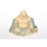 Chinese figure of seated buddha,