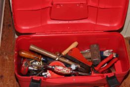 Box of assorted tools