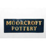 Moorcroft Pottery advert sign,