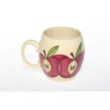 Moorcroft 'Red Apples' mug,