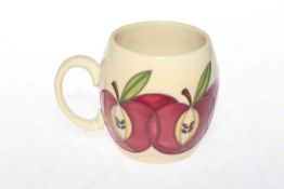 Moorcroft 'Red Apples' mug,